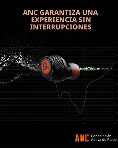 Vista 5 de GravaStar Sirius Plus - Audífonos inalámbricos verdaderos, Bluetooth 5.3 con cancelación activa de ruido ANC audífonos, tiempo de reproducción de 28