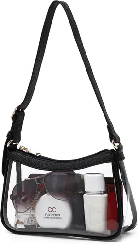 Vista 6 de Bolso transparente de moda para concierto y estadio de trabajo aprobado PVC bolsas transparentes