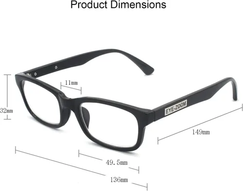 Vista 8 de Gafas de lectura iluminadas LED con lápiz capacitivo 2 en 1 y bolígrafo, negro y tortuga