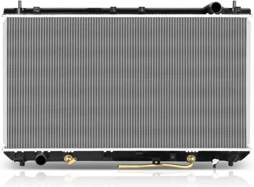Vista 42 de SCITOO Conjunto de radiador de aluminio refrigerante del motor para 1986-1994 para Nissan D21 2.4L 3.0L 1987 para Nissan para Pathfinder 2.4L