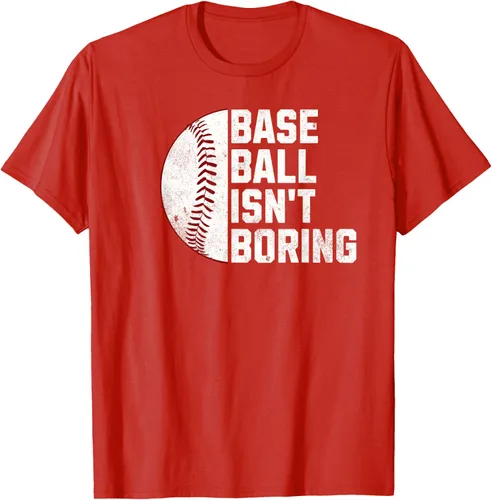 Vista 81 de Camiseta Baseball Isn't Boring, Negro