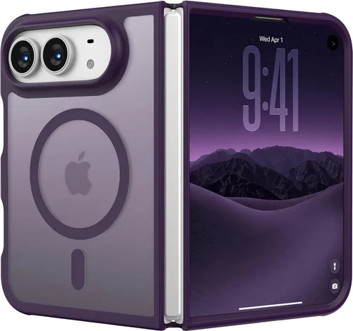 Vista 90 de Funda magnética para iPhone 17, protección resistente, color blanco antiguo