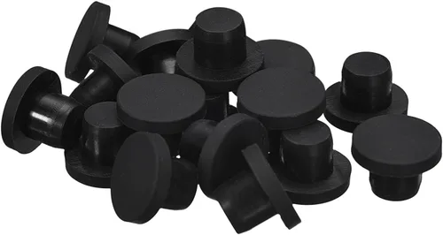 Vista 17 de uxcell 16 Piezas de Tapones de Goma Negros, 2.7mm para Agujeros de Enchufe de 2-2.5mm/0.08-0.1