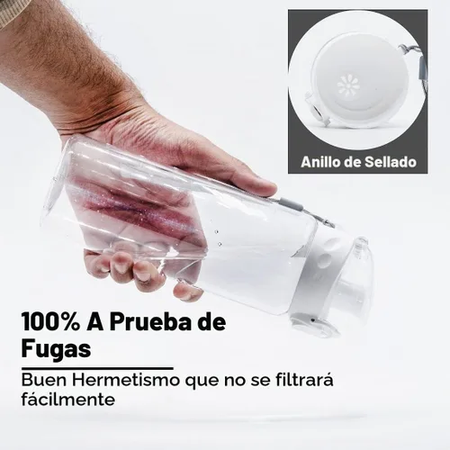 Vista 4 de Tritan - Botella de agua transparente de 24 onzas, sin marcas, sin BPA, botella de agua deportiva de 24 onzas, a prueba de fugas, reutilizable