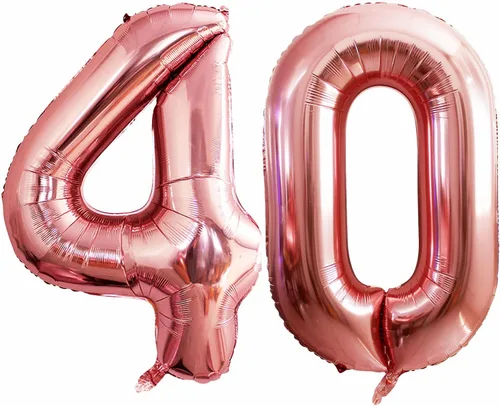 Vista 258 de Goer, conjunto de globos de papel aluminio para decoraciones de cumpleaños, globos de las letras de feliz cumpleaños y de números Oro