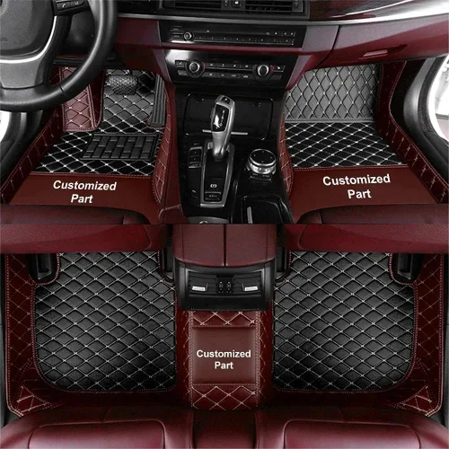 Vista 23 de Tapete para piso de automóvil hecho a medida para el 96% de los modelos de automóvil, cobertura completa, protección interior, impermeable, Beige