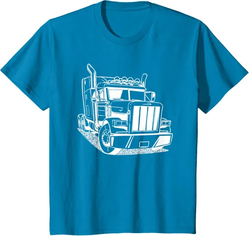 Vista 80 de Diesel Big Rig 18 Wheeler - Camiseta de camionero para camionero, Negro, S