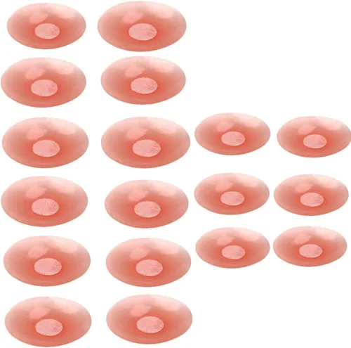 Vista 27 de ICEGIA Fundas para pezones para mujer, impermeables, reutilizables, ultra finas y adhesivas de silicona para pezones, pétalos