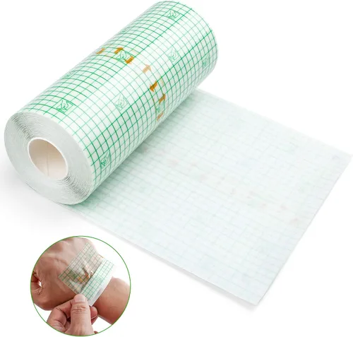 Vista 11 de LotFancy - Vendaje de cuidado posterior para tatuajes, rollo de 2 pulgadas x 13 yardas, impermeable, transparente Transparent Film Dressing