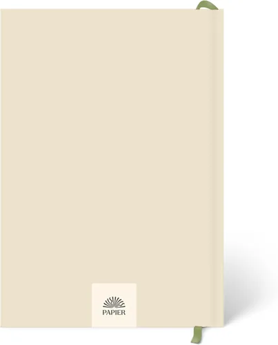 Vista 9 de Papier Diario de Bienestar Diario - Beige, 8.46"L x 6.02"A Diario de Bienestar, Gratitud y Mentalidad con Tapa Dura para Crecimiento Personal