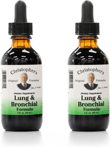 Vista 8 de Christopher's Original Formulas Fórmula pulmonar y bronquial, líquido de 2 onzas, apoyo respiratorio natural