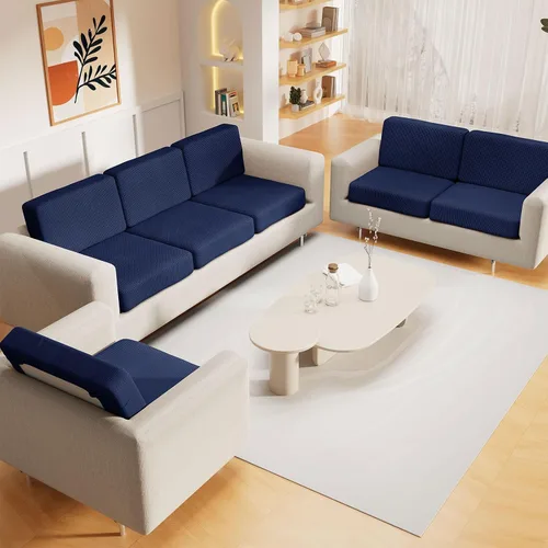 Vista 23 de hyha Fundas impermeables para sofá seccional, fundas de cojín Beige
