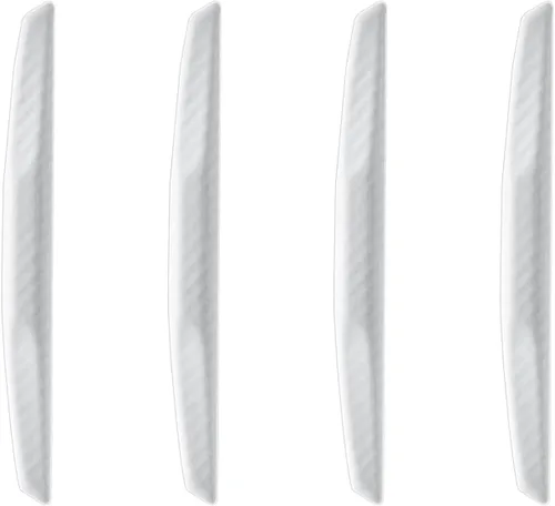 Vista 11 de 4 piezas protectores universales de borde de puerta de automóvil, protector de silicona para parachoques de carrocería de automóvil, moldura