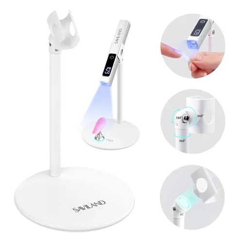 Vista 10 de SAVILAND U V Light for Gel Nails, Mini Handheld U V LED Nail Lamp, 12W Luz A-U V para uñas