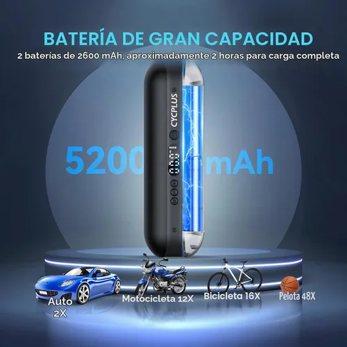 Vista 3 de CYCPLUS Inflador de neumáticos A2 + GPS Bike Computer G1
