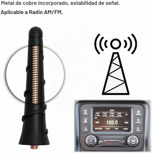 Vista 4 de BASIKER Antena de 3.2 pulgadas para Jeep Cherokee Grand Cherokee Compass Renegade 2011-2025, Dodge Journey Avenger Durango Dart Chrysler 200, Fiat