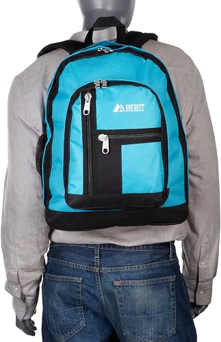 Vista 6 de Everest - Mochila con compartimento principal doble, Burgundy), 5045-BURGBK