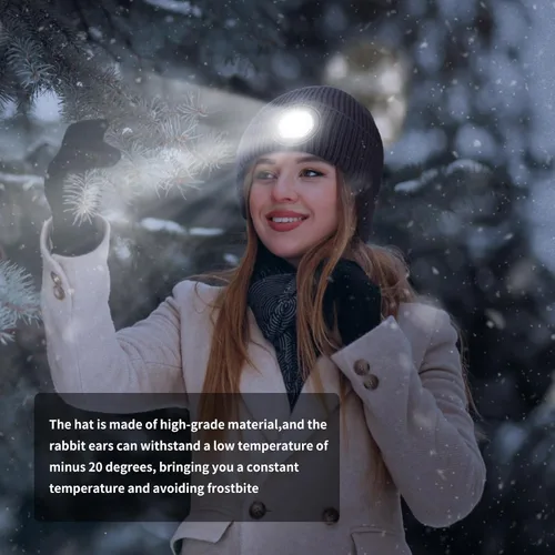 Vista 40 de Gorro Bluetooth con auriculares ligeros e inalámbricos, micrófono integrado y altavoces estéreo mejorados con música