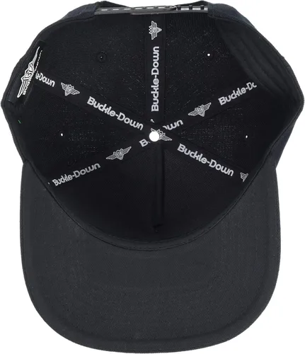 Vista 3 de buckle-down Snapback hat-chevrolet Bowtie Emblema BlancoNegro