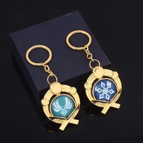 Vista 4 de Llavero Visión Ojo de Dios Luminoso Llavero Colgante Accesorios de Proyecto de Juego para Mujer