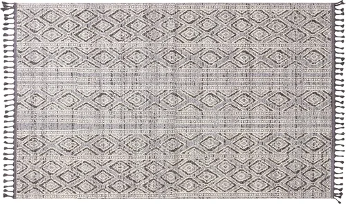 Vista 14 de nuLOOM Chenoa - Alfombra tribal a rayas con borlas, 4 x 6, marfil