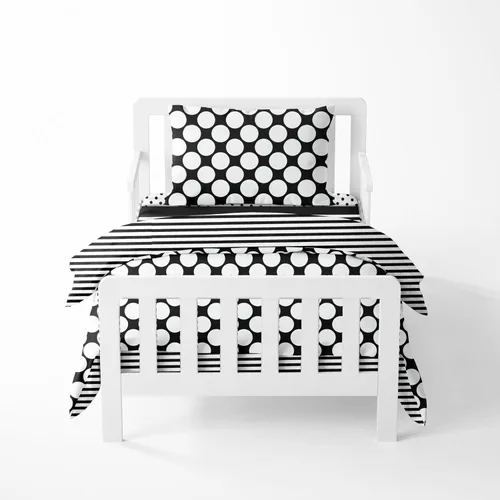 Vista 11 de Bacati Playful Foxs - Juego de ropa de cama neutra de 4 piezas, naranja/gris, 100% algodón, incluye edredón reversible, sábana bajera, sábana