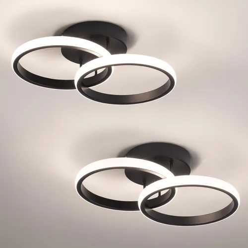 Vista 15 de CANEOE Lámparas de Techo LED Redondas Modernas, 6000K Blanco Frío, Lámparas de Techo para Pasillo, Luces de Techo Cerca del Techo para Baño
