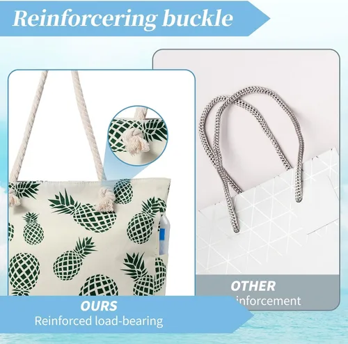 Vista 6 de Straw Beach Bags for Women, Tote Handbag Shoulder Bag for Women, Beach Straw Purse Buckets Summer Fashion Hobo Bags