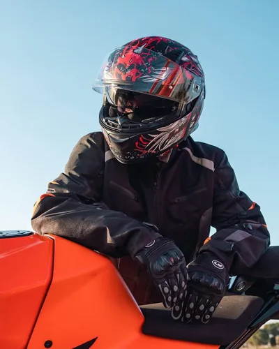 Vista 5 de ILM MIPS Casco de Moto Cara Completa con Inserción Pinlock, Doble Visera Antiniebla, para Carreras, para Hombres y Mujeres, Certificado DOT