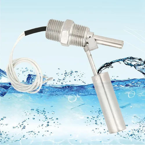 Vista 6 de Interruptor de sensor, interruptor de sensor de flotación de nivel de agua líquida montado en el lateral, acero inoxidable 304, rosca macho 1/2 NPT