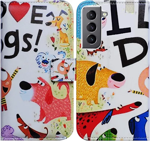 Vista 10 de Bcov Funda para Galaxy S22 Plus, funda de piel con tapa y soporte para tarjeta y soporte para Samsung Galaxy S22 Plus 5G / S22+ Patrón de pájaro