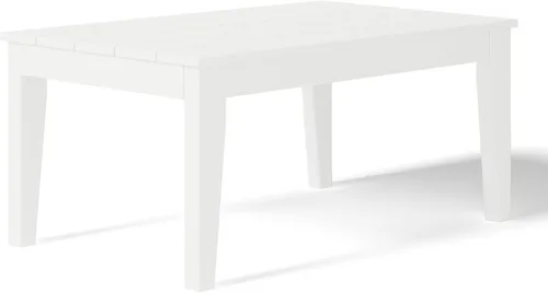 Vista 20 de WestinTrends Malibu - Mesa de centro rectangular de polietileno de alta densidad para exteriores, color negro