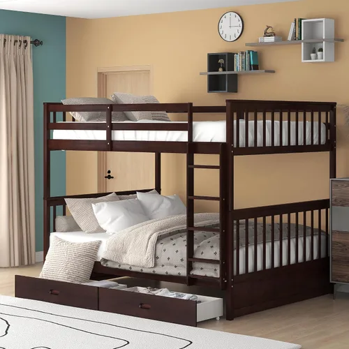 Vista 21 de Harper & Bright Designs Litera Queen con 2 cajones y cama nido extraíble