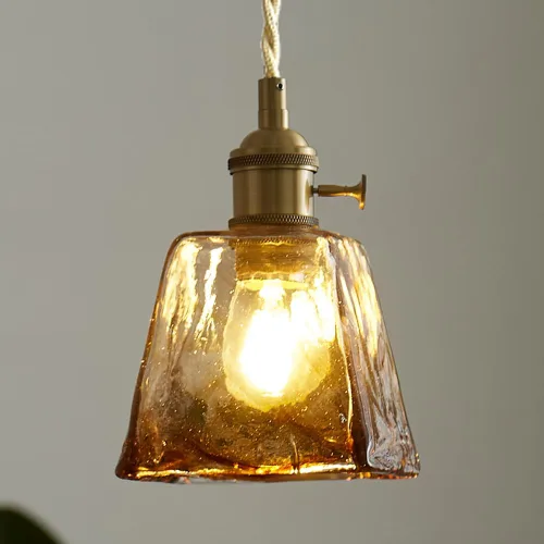 Vista 15 de Sedelan Lámpara Colgante de Vidrio, Iluminación Colgante Vintage, Iluminación Colgante de Cocina Sobre Isla Pasillo Dormitorio Lámpara Colgante