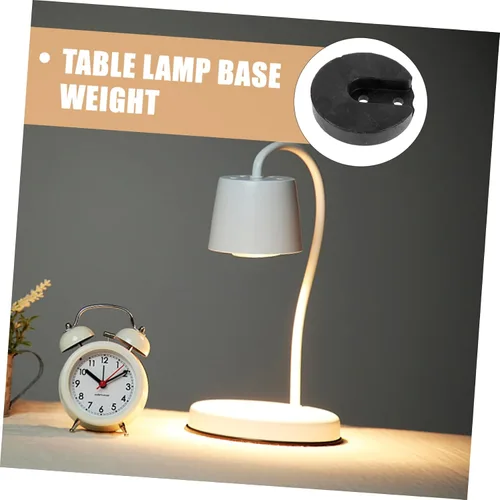 Vista 2 de Lámpara de mesa Base Contrapeso Piezas de luz Soporte de escritorio Pantalla Base de la lámpara de peso redondo Peso Linterna Peso profesional Mesa