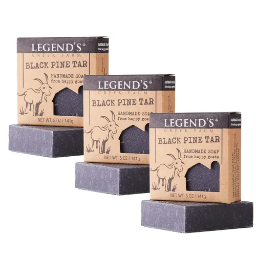 Vista 8 de Legend's Creek Farm Goat Milk Soap - Barra de jabón hidratante limpiadora para manos y cuerpo, espuma cremosa de 5 onzas, jabón natural nutritivo