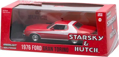 Vista 2 de Greenlight 86442 1976 Ford Gran Torino Starsky and Hutch Escala 1:43 Diecast