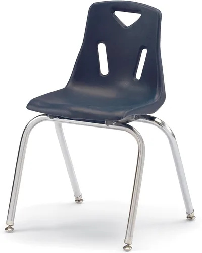 Vista 38 de Berries silla apilable con patas cromadas
