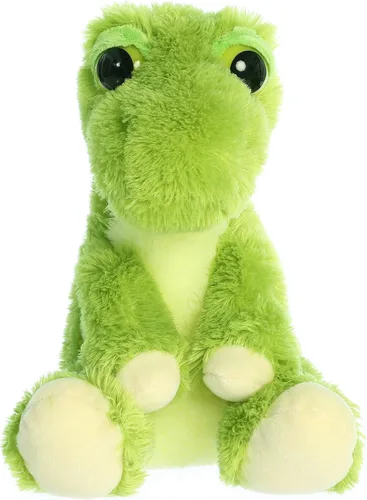 Vista 2 de Peluche de felpa de dinosaurio T-Rex con ojos de somnoliento, de Aurora World, 10 pulgadas