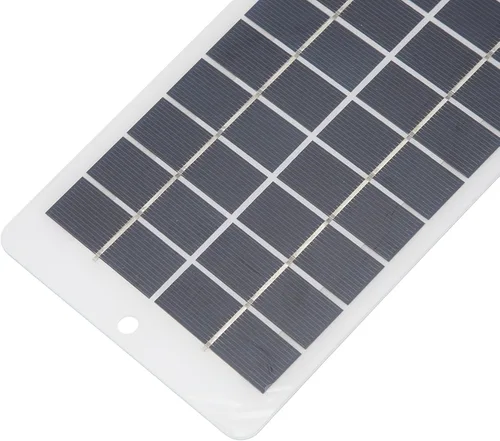 Vista 3 de Panel solar, 10W 5V Panel Solar Tipo C Salida Panel de Carga Solar Portátil para Teléfono de Carga de Monitoreo de Seguridad