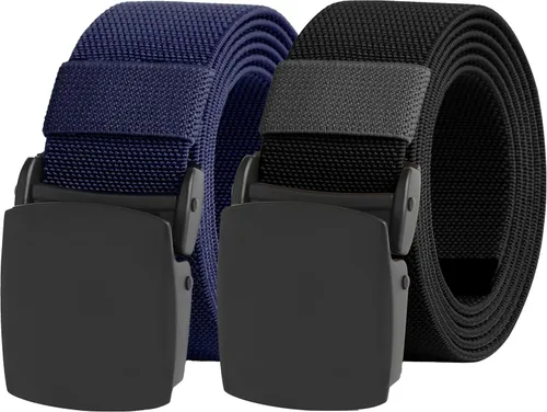 Vista 35 de UNGGJKB Men's Tactical Belt, Nylon Casual Elastic Belt, Work Belt That Can Be Cut And Adjusted