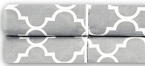Vista 3 de Royal Tradition Meridian - Juego de 2 fundas de almohada transpirables de percal de 250 hilos, 100% algodón, tamaño King, color azul con blanco