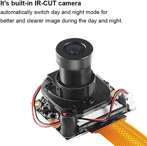 Vista 4 de Para Raspberry Pi 3 Modelo B+ Módulo de cámara Automático IR-Cut Cambio de Visión Día/Nocturna Video Cámara Web Enfoque Ajustable 5MP Sensor OV5647