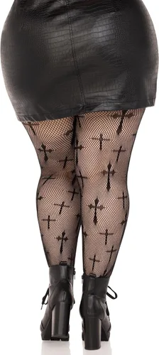 Vista 2 de Leg Avenue womens Dark Alternative Fishnet Tights