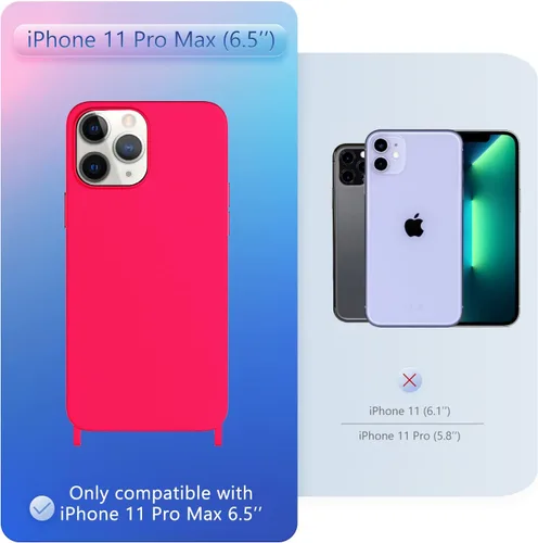 Vista 272 de Funda compatible con iPhone 8 Plus, iPhone 7 Plus/6 Plus/6S Plus con cordón, funda cruzada para iPhone con correa ajustable de silicona para iPhone