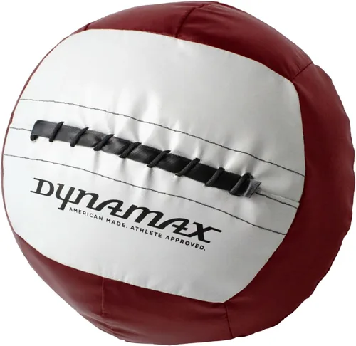 Vista 12 de Dynamax Standard Medicine Ball, 4–30 lb Soft Shell Wall Ball, 14-Inch Weighted Exercise Ball for Strength Training, Core Workouts, Conditioning &