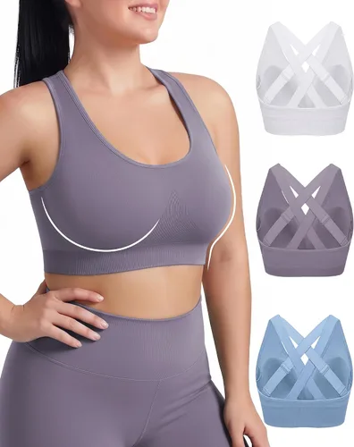 Vista 8 de FITTIN Sujetador deportivo ajustable para mujer: ajuste cómodo y soporte Negro/Azul/Rosa/Blanco
