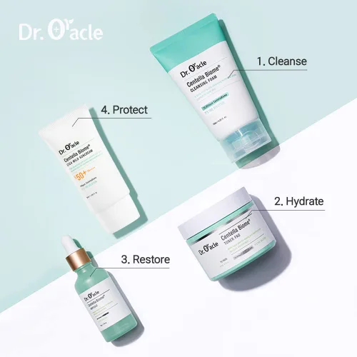 Vista 7 de Dr.Oracle Centella Biome Cleansing Foam - Limpiador facial diario, lavado facial espumoso para pieles sensibles, propensas al acné, irritadas, 4.06