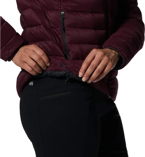 Vista 7 de Mountain Hardwear Deloro - Sudadera con capucha de plumón con cremallera completa para escalada y esquí, aislada, resistente al viento y al agua