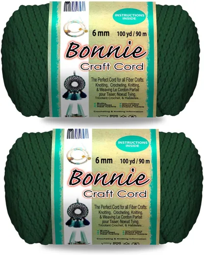 Vista 17 de Pepperell Bonnie - Cordón de macramé trenzado 6 mm x 91.4 m Almendra (Paquete de 2) Cordón de polipropileno retorcido para manualidades DIY